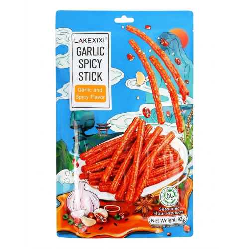 Снек Латяо Lakexixi Garlic Spicy Stick гострі палички з часником 92г
