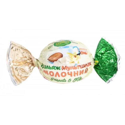 Цукерки Грильяж молочний в шоколаді Amanti , 500 г