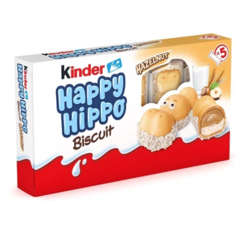 Батончик Kinder Happy Hippo Hazelnut, коробка 5 шт по 20,7г  (ТЕРМІН ДО 28.05.06)