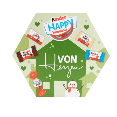 Подарункова коробка цукерок Kinder Happy Moments 161 г  ТЕРМІН ДО 13.05.26 р