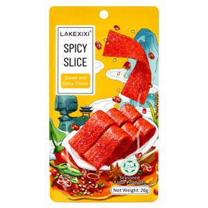 Снек Латяо Lakexixi Spicy Slice сладко-острые пластинки (желтые), 26г