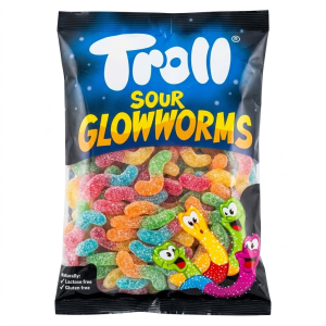 Желейки Trolli Sour Glowworms (червячки) 1 кг