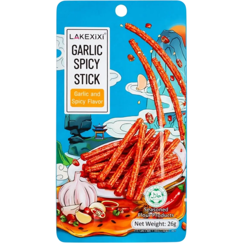 Снек Латяо Lakexixi Garlic Spicy Stick гострі палички з часником 26г