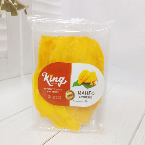 Манго сушений  "KING" (пластик), 250г