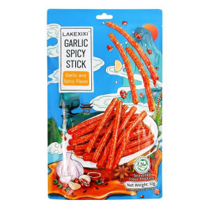 Снек Латяо Lakexixi Garlic Spicy Stick гострі палички з часником 92г
