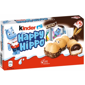 Батончик Kinder Happy Hippo  (Какао)  коробка 5 шт по 20,7 г   тЕРМІН ДО 12.03.2026