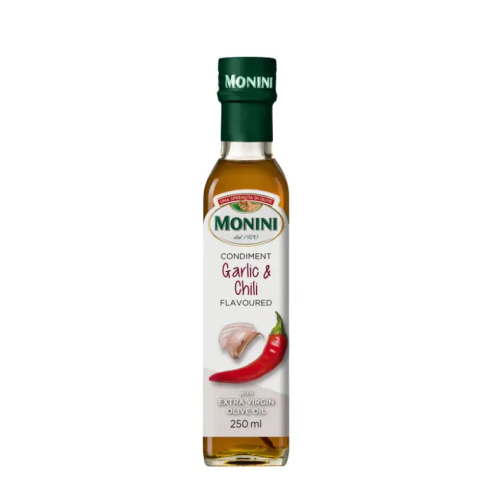 Оливкова олія Monini Extra часник та перець чілі 250 мл