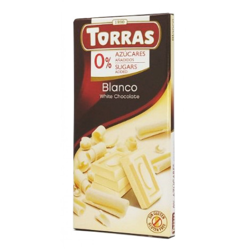 Шоколад білий без цукру  Torras Blanco 75 г