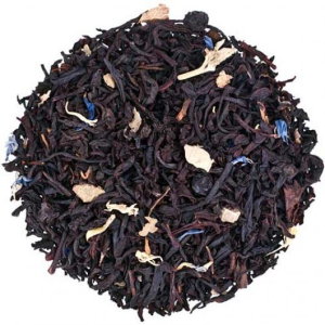 Чорний чай "Чорничний з ароматом йогурту" ТМ Tea star, 50 г