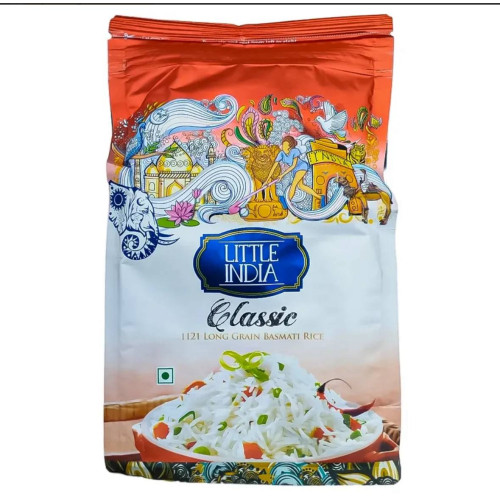 Рис для плову басматі пропарений Little India 1кг