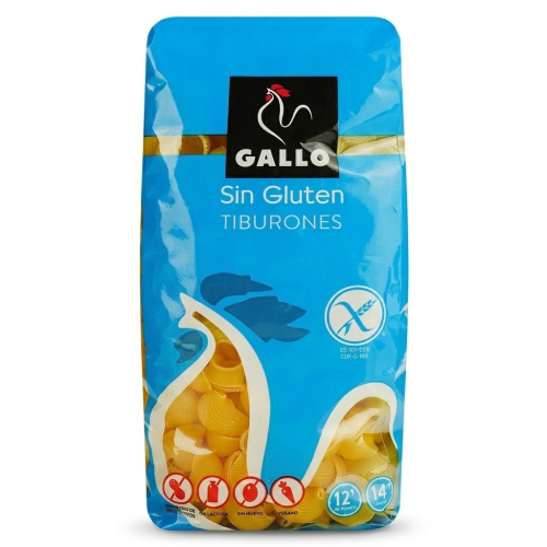 Макарони Gallo (tiburones) без глютену, 450 г