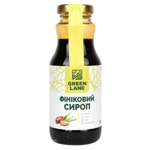 Фініковий сироп натуральний без цукру, 330г. Green Lane 